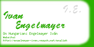 ivan engelmayer business card